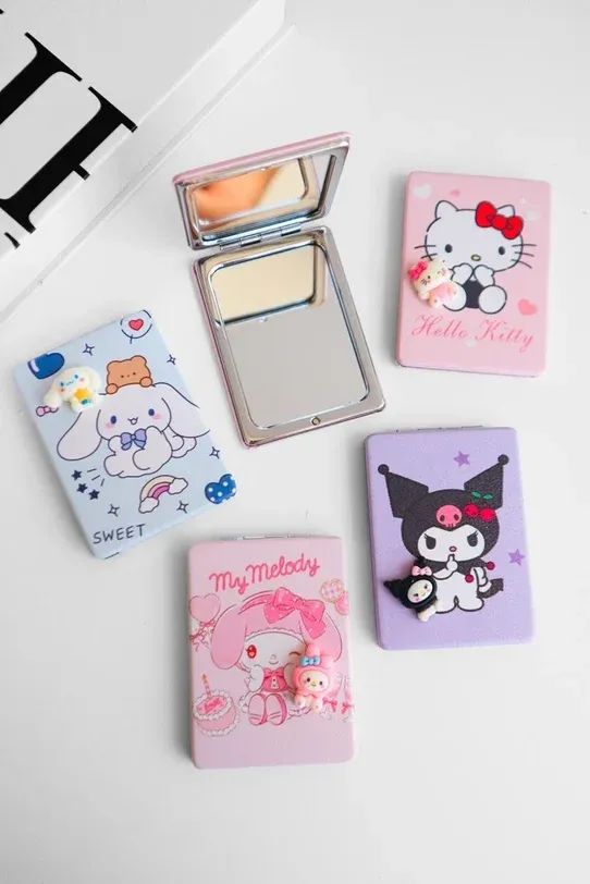 Sanrio Karakterli Cep Aynası x12