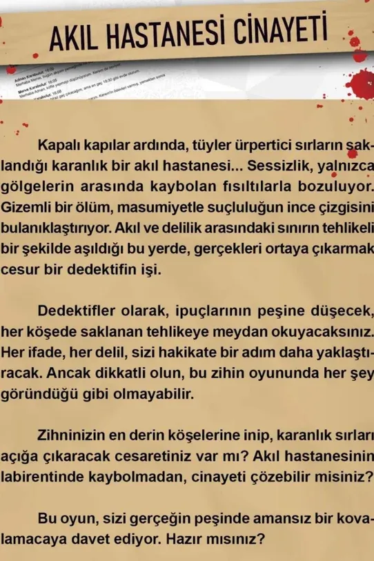 Dedektif Dava Çözme - Akıl Hastanesi Davası