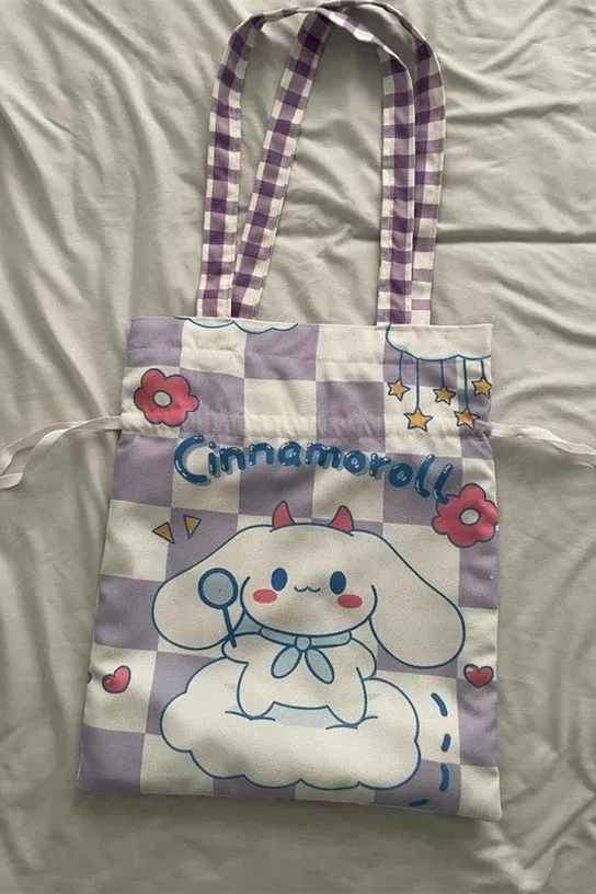 Cinna Kawaii Büzgülü Bez Çanta