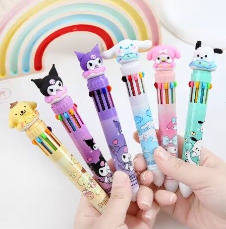 Sanrio Karakter Çoklu Tükenmez Kalem x36